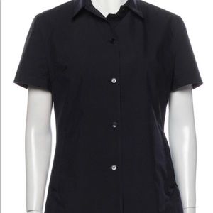Prada sport shirt sleeve button up top